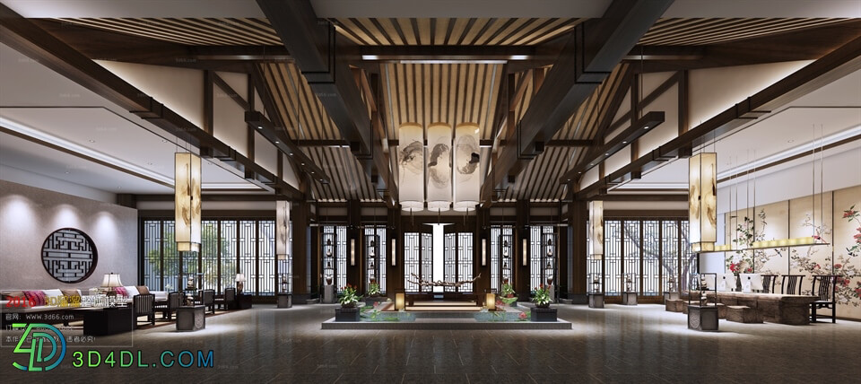 3D66 2016 Chinese Style Reception Hall 1361 C001