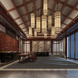 3D66 2016 Chinese Style Reception Hall 1366 C006 