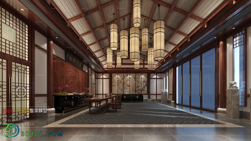 3D66 2016 Chinese Style Reception Hall 1366 C006