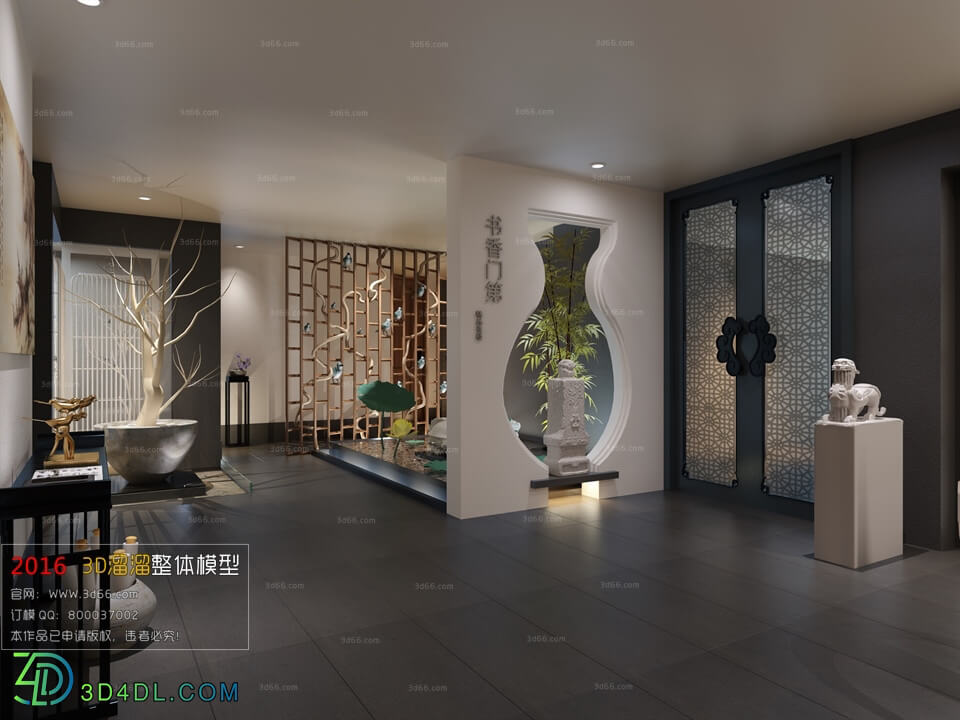 3D66 2016 Chinese Style Reception Hall 1369 C009