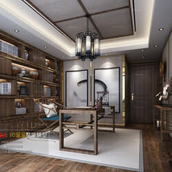3D66 2016 Chinese Style Study Room 1229 C013 