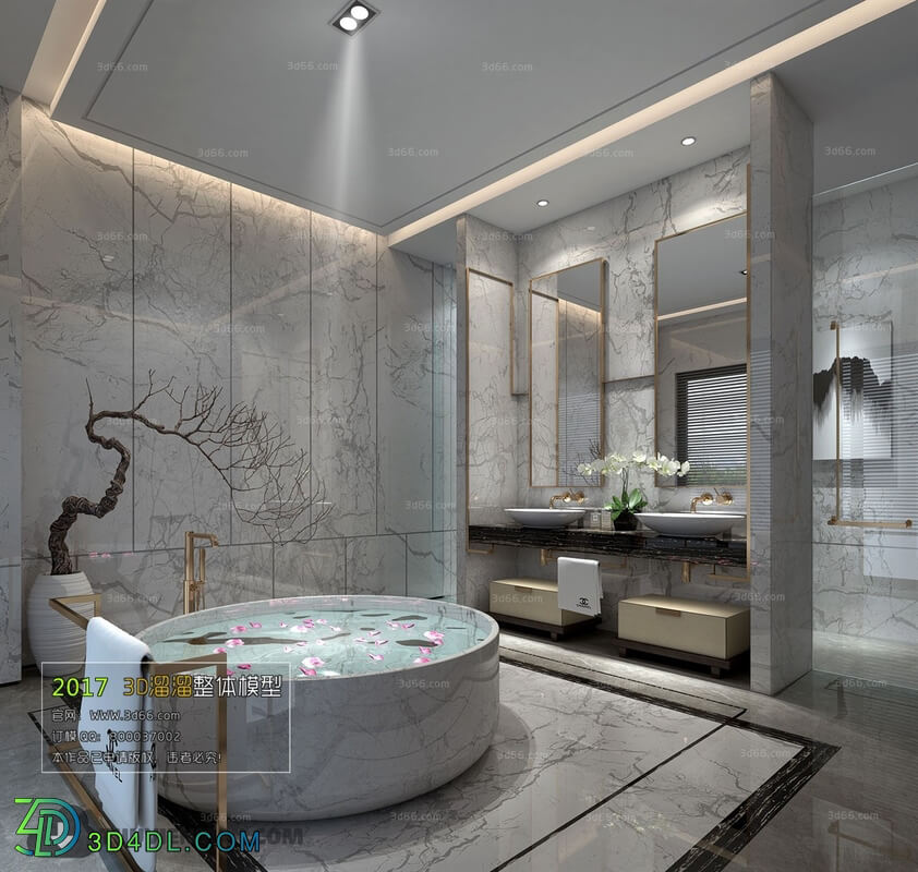 3D66 2017 Chinese Style Bathroom 2980 046