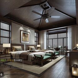 3D66 2017 Chinese Style Bedroom Hotel 3572 028 