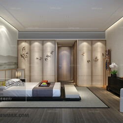 3D66 2017 Chinese Style Bedroom Hotel 3574 030 