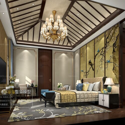 3D66 2017 Chinese Style Bedroom Hotel 3580 036 