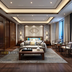 3D66 2017 Chinese Style Bedroom Hotel 3586 042 