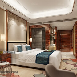 3D66 2017 Chinese Style Bedroom Hotel 3587 043 