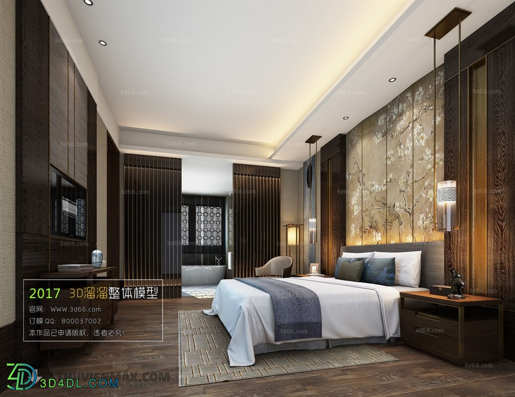 3D66 2017 Chinese Style Bedroom 2731 115