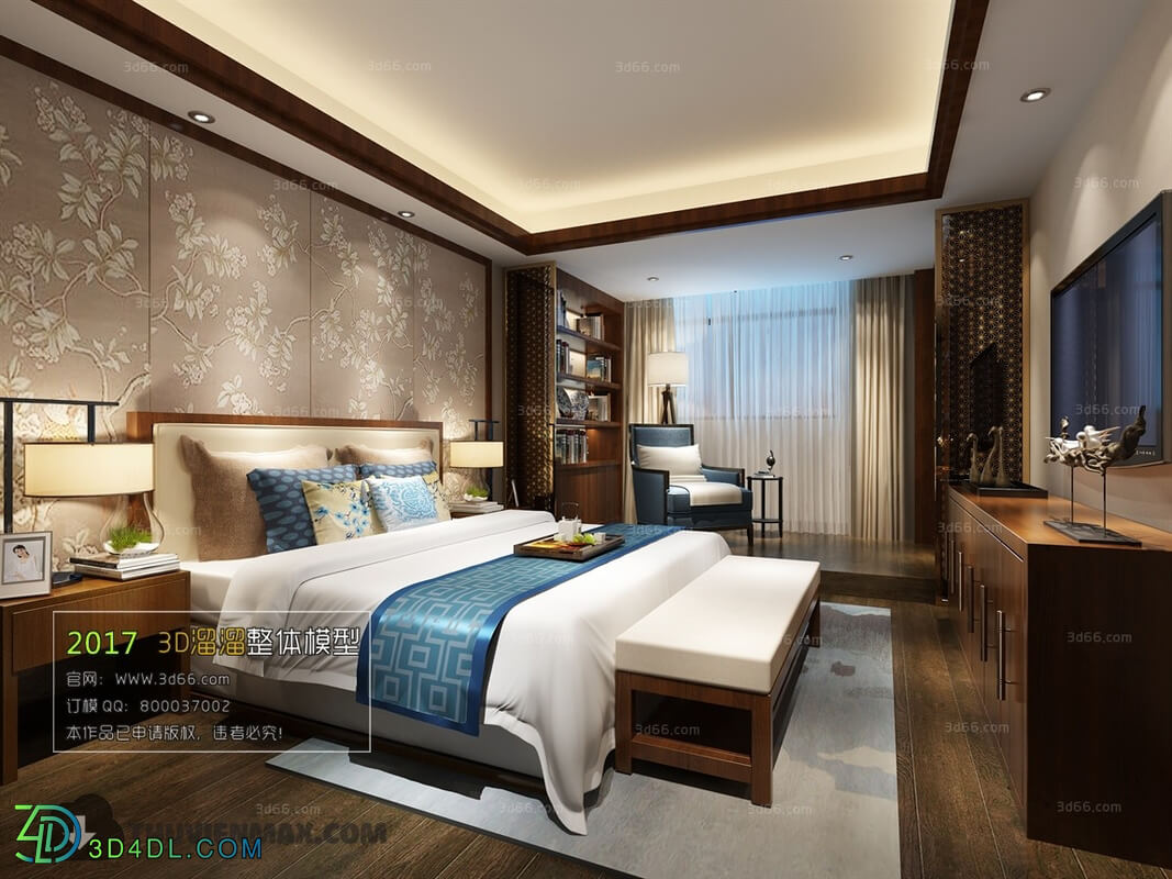 3D66 2017 Chinese Style Bedroom 2732 116