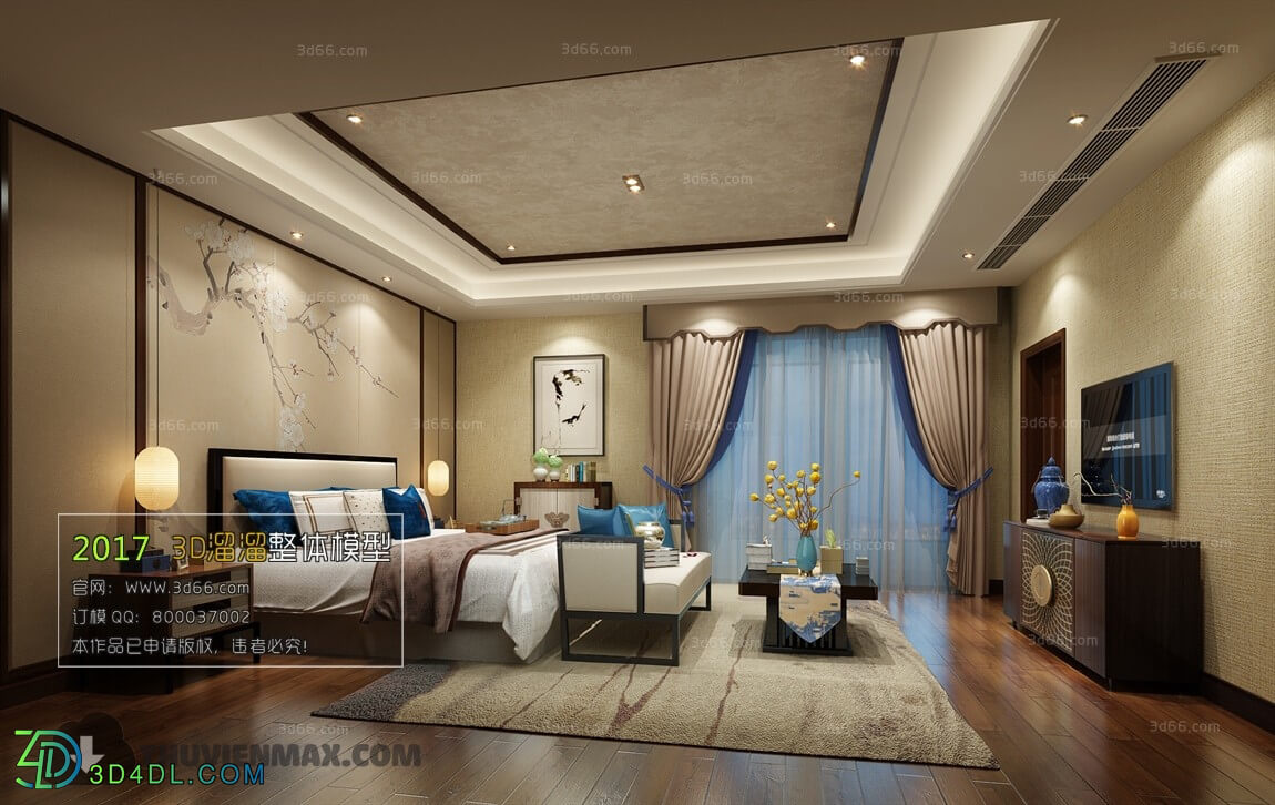 3D66 2017 Chinese Style Bedroom 2733 117