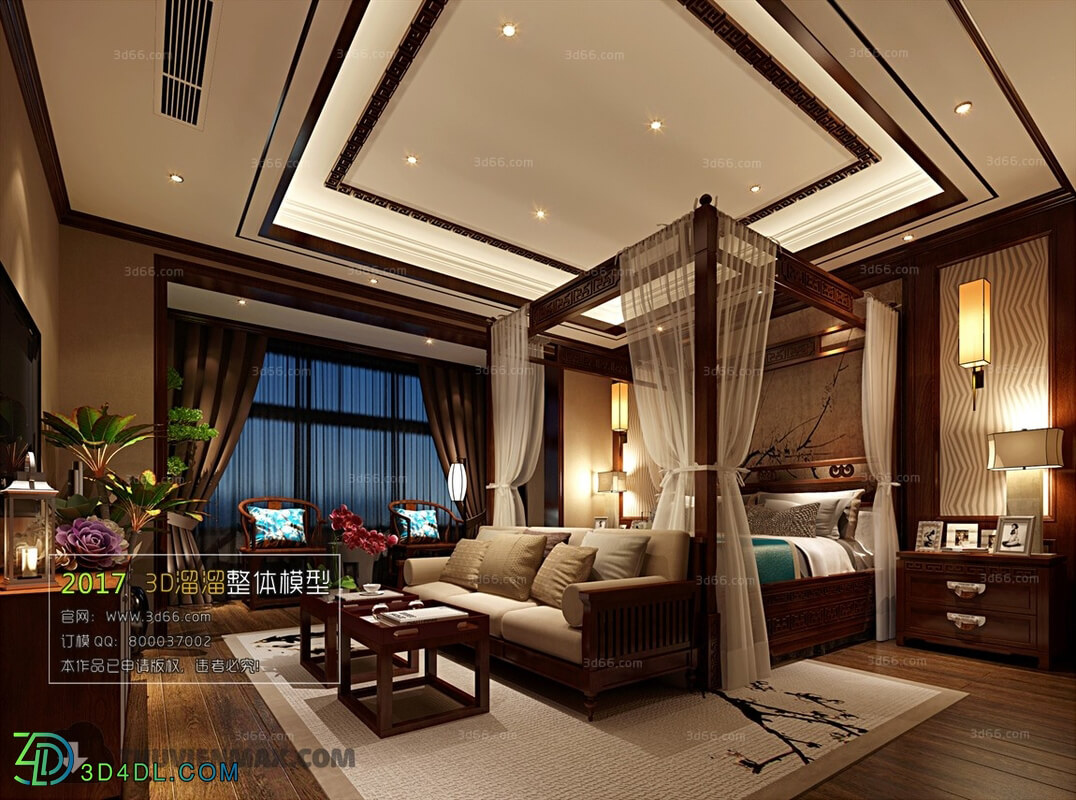 3D66 2017 Chinese Style Bedroom 2734 118