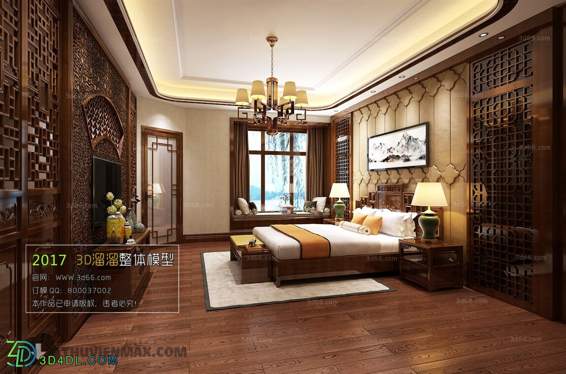 3D66 2017 Chinese Style Bedroom 2735 119