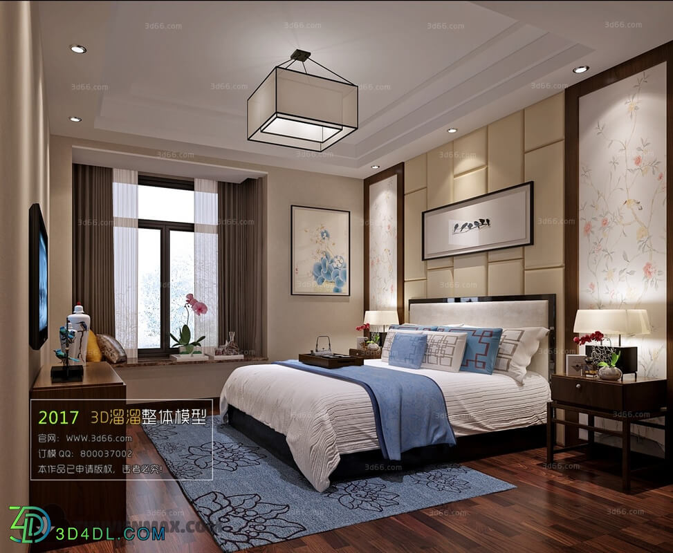3D66 2017 Chinese Style Bedroom 2736 120