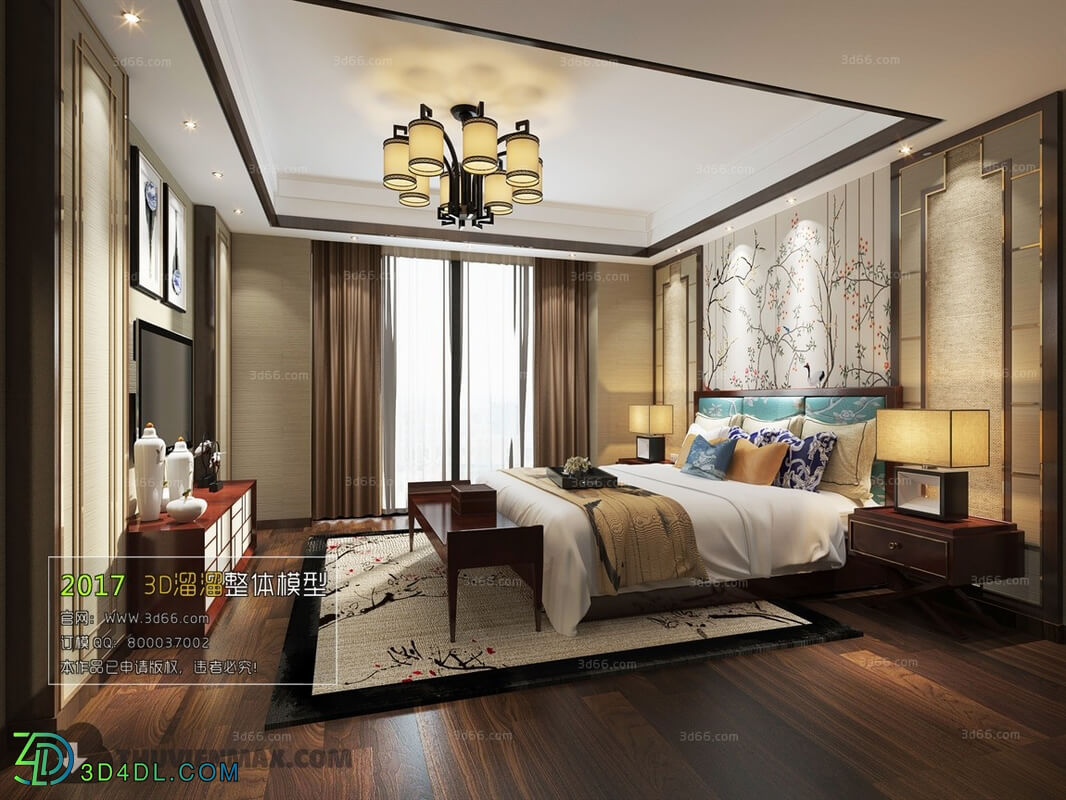 3D66 2017 Chinese Style Bedroom 2737 121