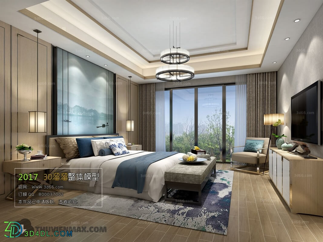 3D66 2017 Chinese Style Bedroom 2738 122