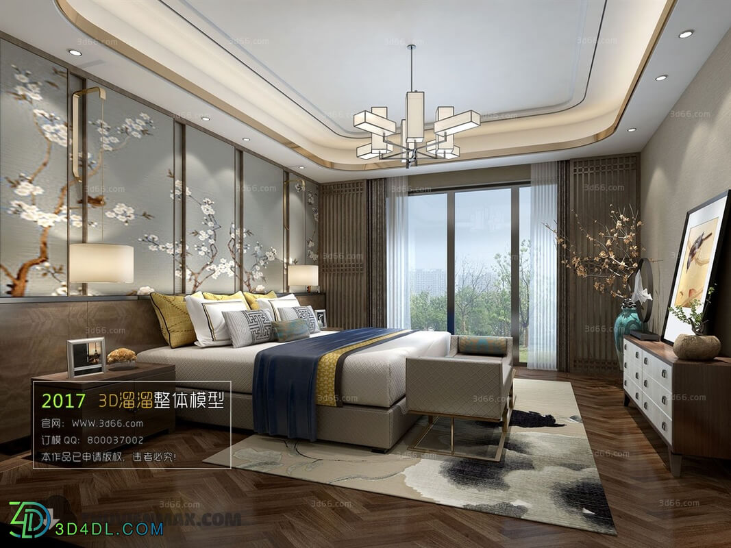 3D66 2017 Chinese Style Bedroom 2739 123