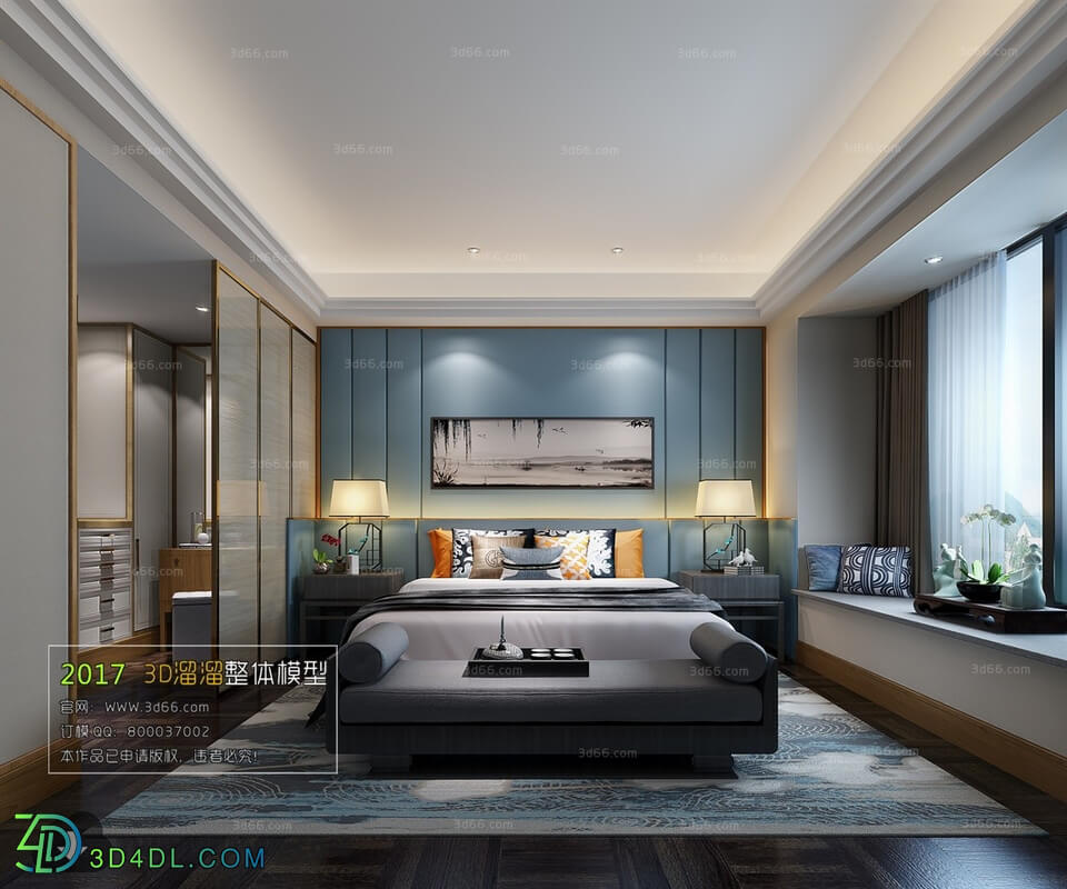 3D66 2017 Chinese Style Bedroom 2741 125