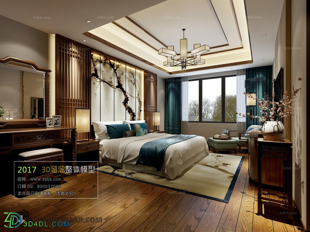 3D66 2017 Chinese Style Bedroom 2746 130