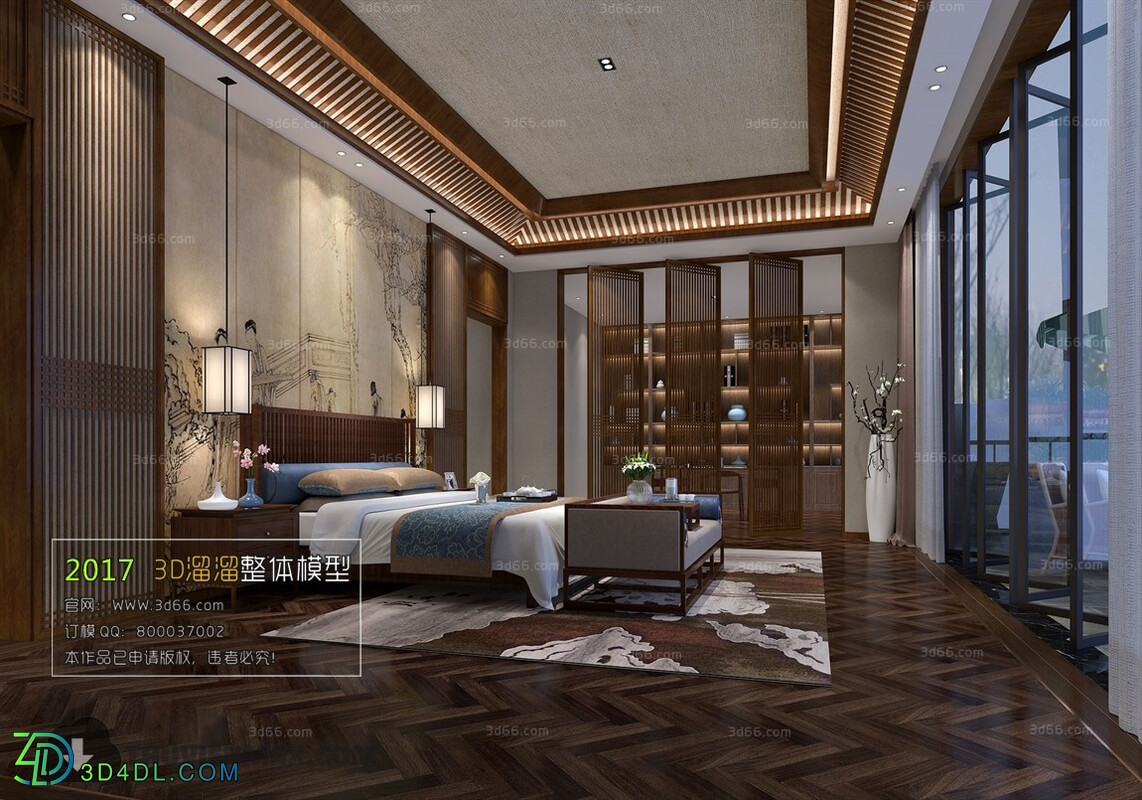 3D66 2017 Chinese Style Bedroom 2747 131