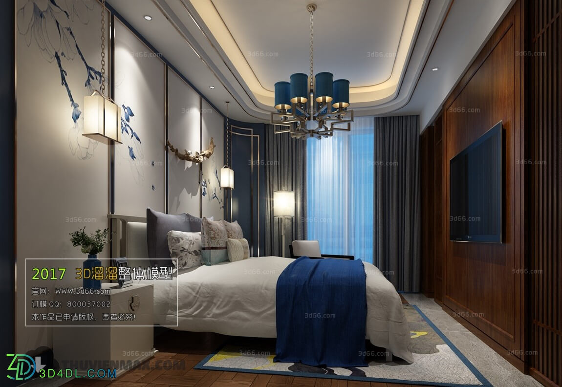 3D66 2017 Chinese Style Bedroom 2748 132