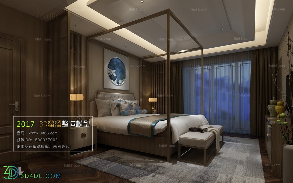 3D66 2017 Chinese Style Bedroom 2749 133
