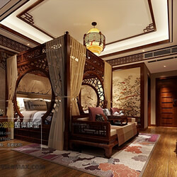 3D66 2017 Chinese Style Bedroom 2752 136 