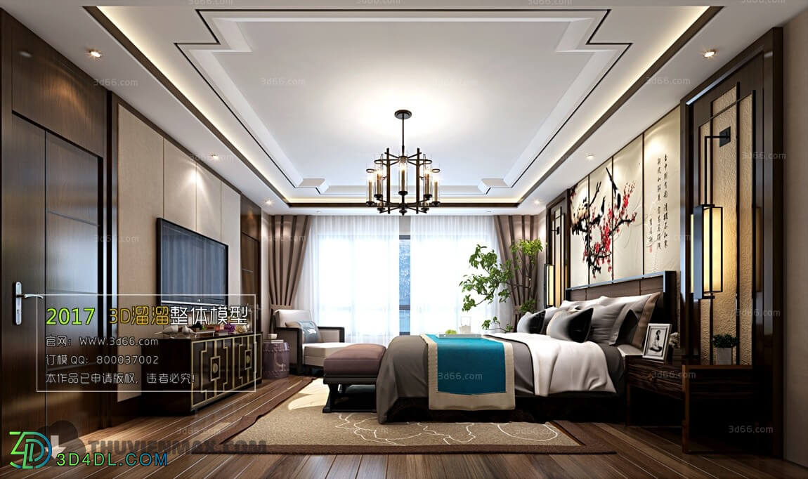 3D66 2017 Chinese Style Bedroom 2754 138