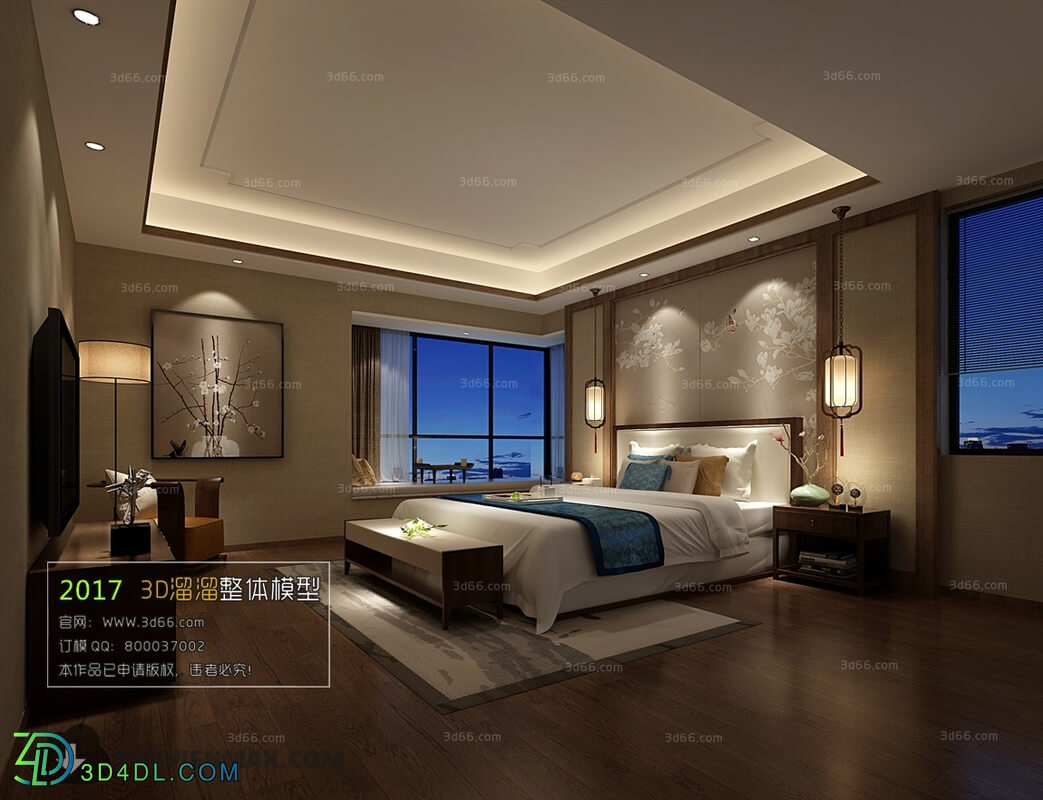 3D66 2017 Chinese Style Bedroom 2756 140