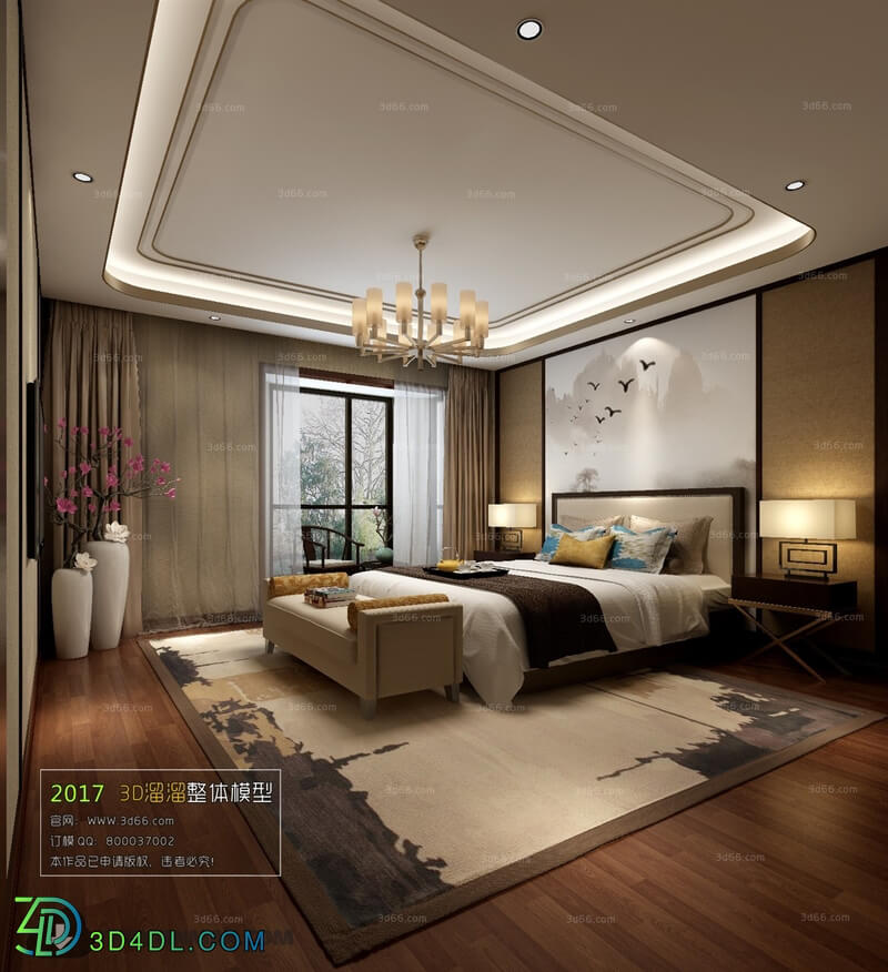 3D66 2017 Chinese Style Bedroom 2761 145