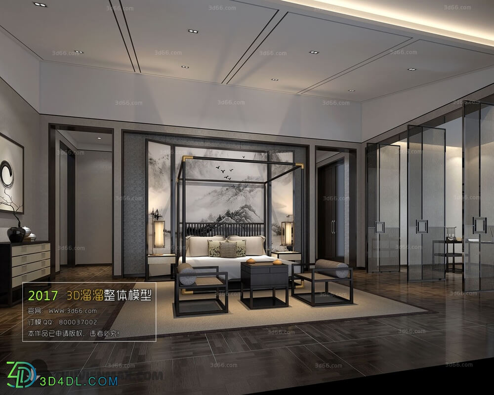 3D66 2017 Chinese Style Bedroom 2762 146