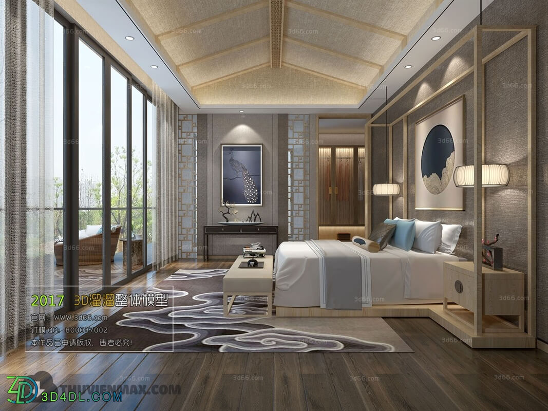 3D66 2017 Chinese Style Bedroom 2763 147