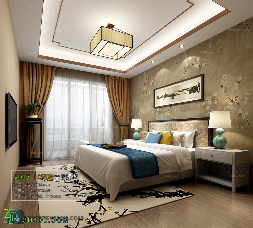 3D66 2017 Chinese Style Bedroom 2764 148