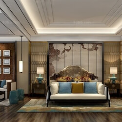 3D66 2017 Chinese Style Bedroom 2767 151 