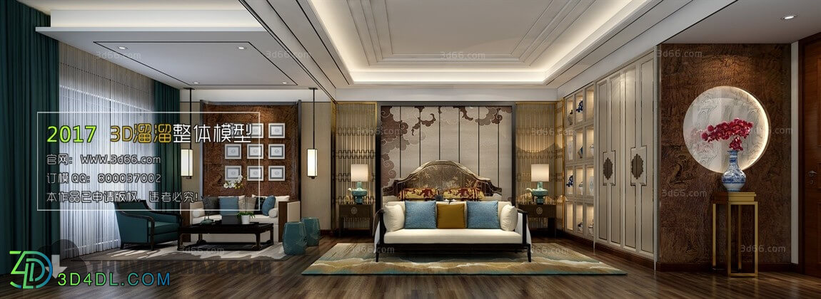 3D66 2017 Chinese Style Bedroom 2767 151