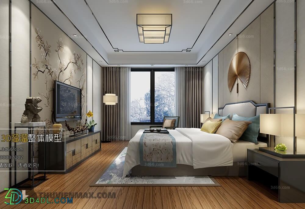 3D66 2017 Chinese Style Bedroom 2771 155