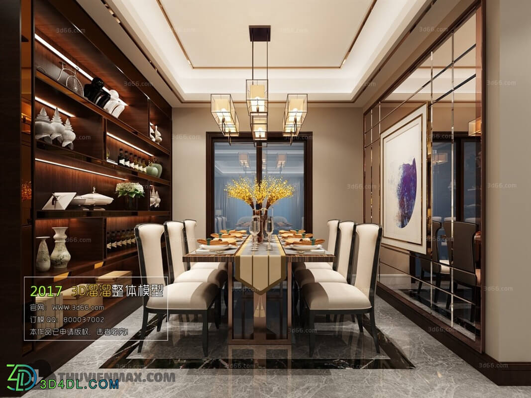 3D66 2017 Chinese Style Dining Room 2519 054