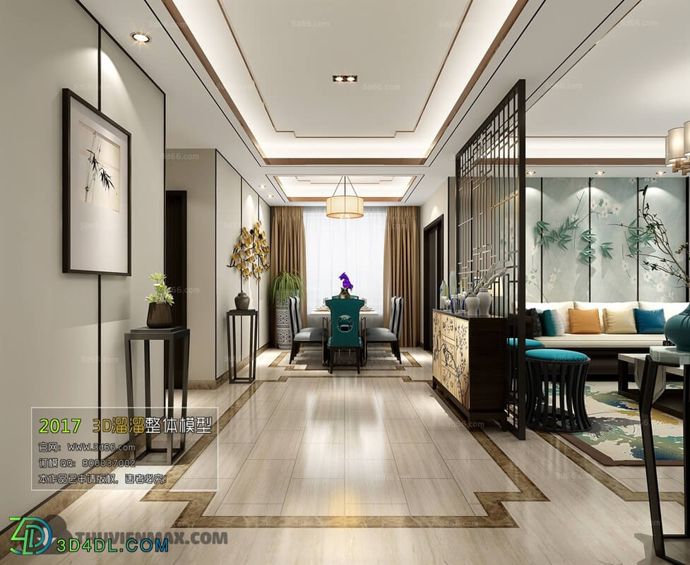 3D66 2017 Chinese Style Dining Room 2526 061