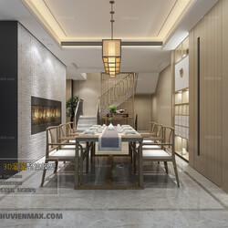 3D66 2017 Chinese Style Dining Room 2527 062 