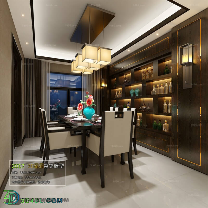 3D66 2017 Chinese Style Dining Room 2530 065