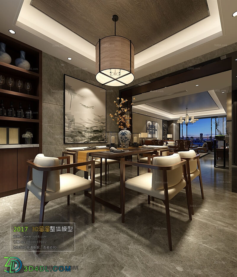 3D66 2017 Chinese Style Dining Room 2544 079