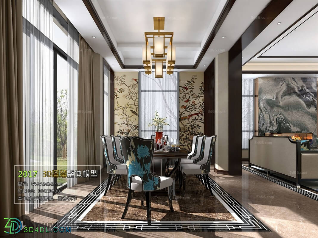 3D66 2017 Chinese Style Dining Room 2551 086