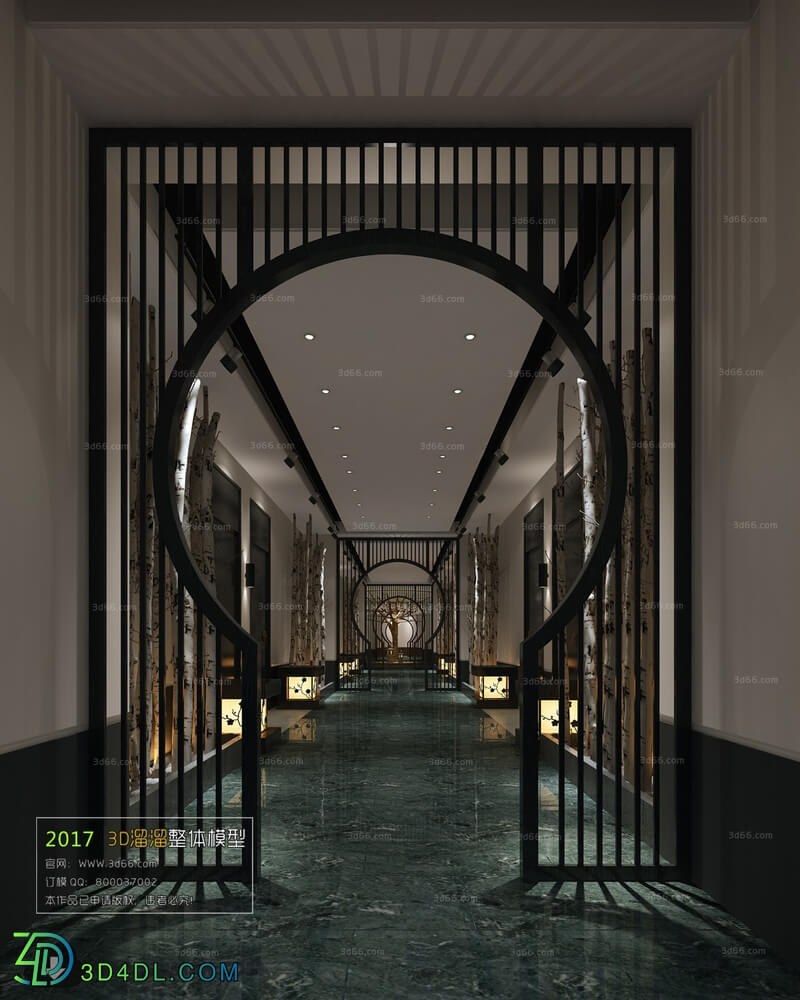 3D66 2017 Chinese Style Elevator Space 3720 043