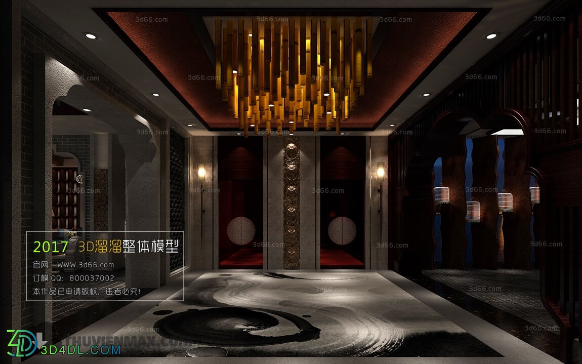 3D66 2017 Chinese Style Elevator Space 3722 045