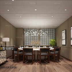 3D66 2017 Chinese Style Hotel Dining Room 3633 011 