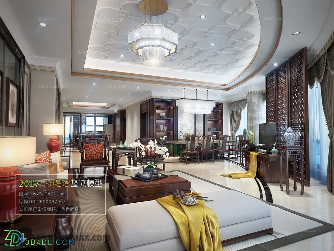 3D66 2017 Chinese Style Living Room 2224 173