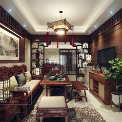 3D66 2017 Chinese Style Living Room 2246 195 