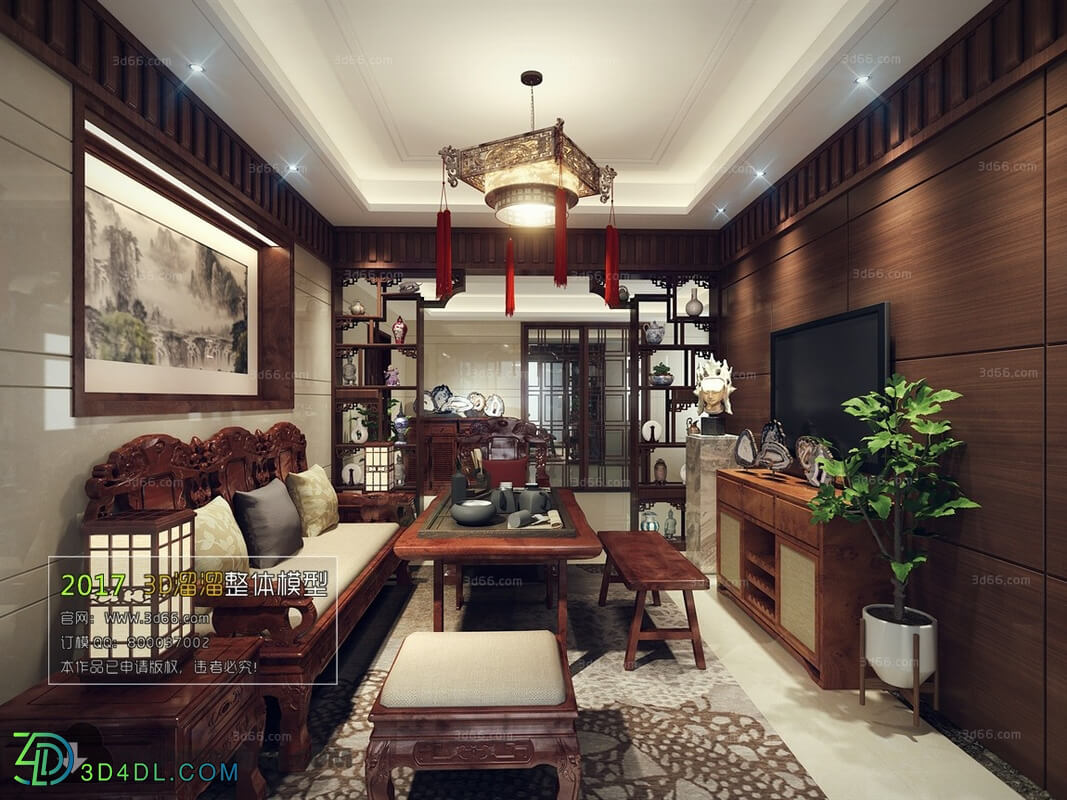 3D66 2017 Chinese Style Living Room 2246 195