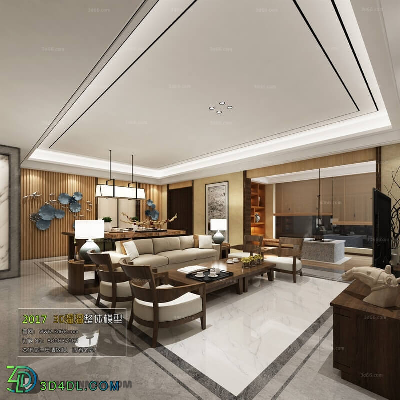 3D66 2017 Chinese Style Living Room 2251 200