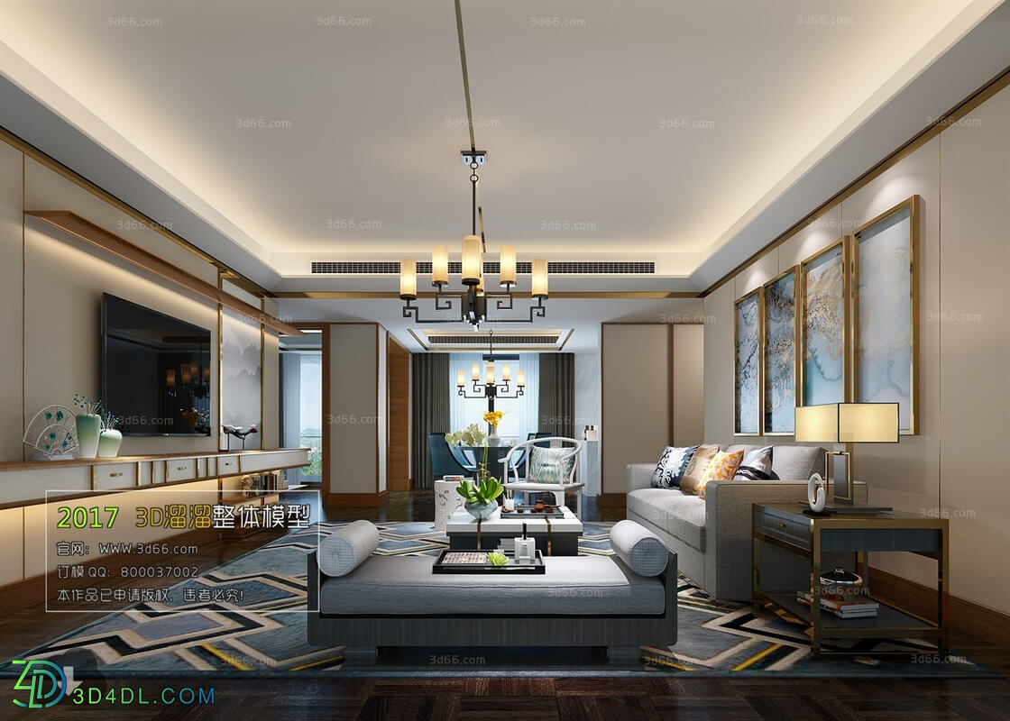 3D66 2017 Chinese Style Living Room 2256 205