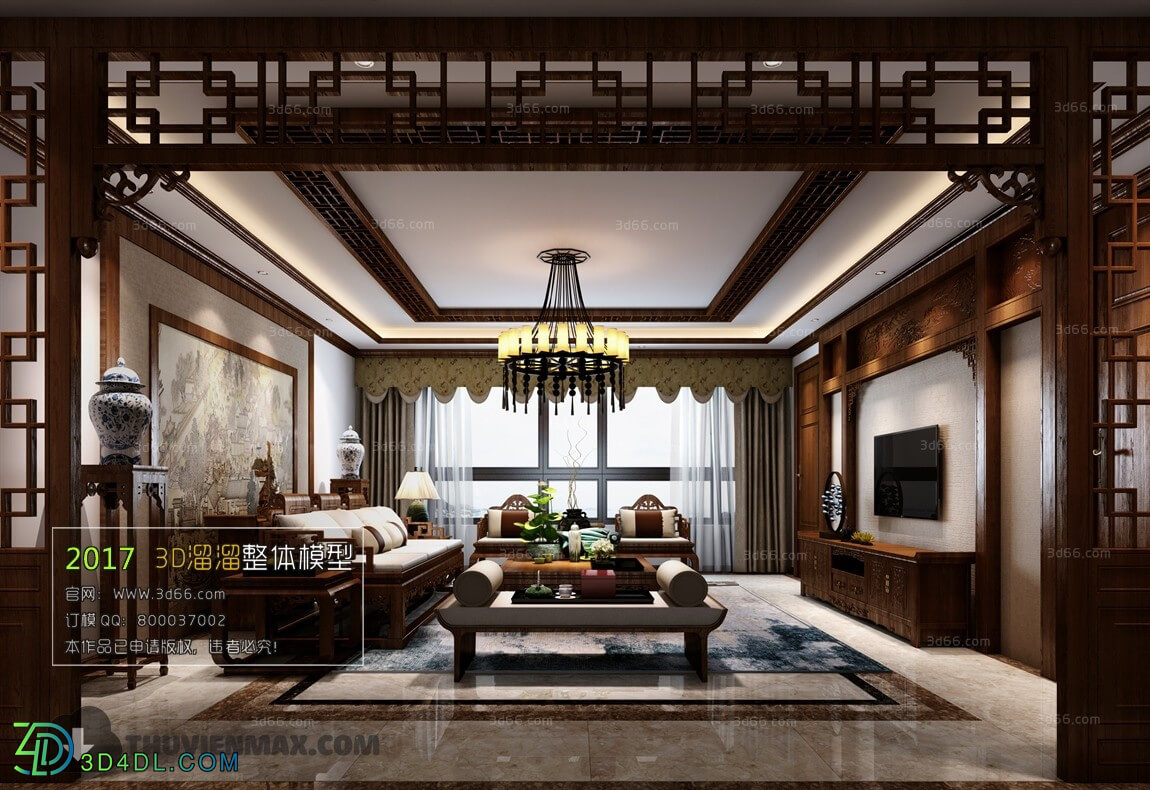 3D66 2017 Chinese Style Living Room 2257 206